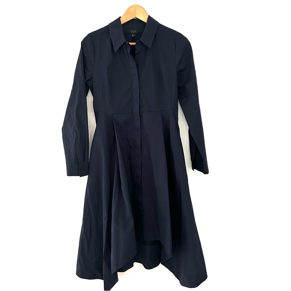 COS Shirt Dress Navy - Picture 2 of 10